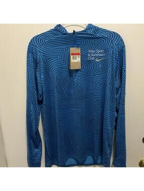 Nike Sport & Sanctuary Club Dri-FIT Element 1/2-Zip Running Top  L Blue New $85